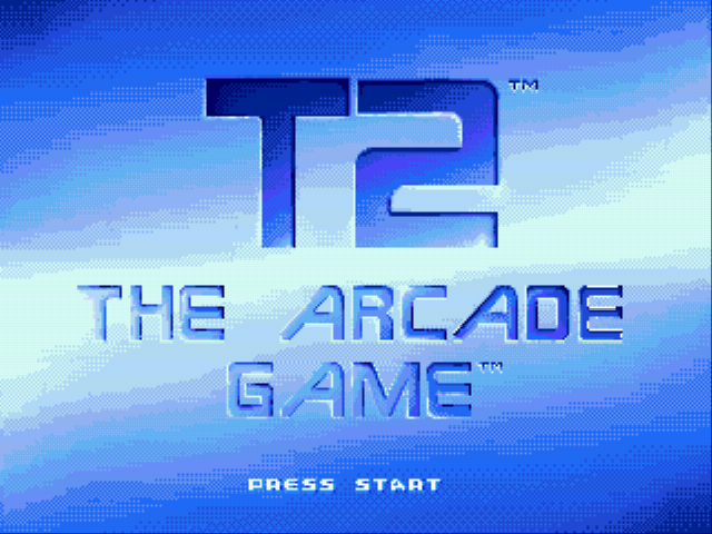 Terminator 2 - The Arcade Game Title Screen
